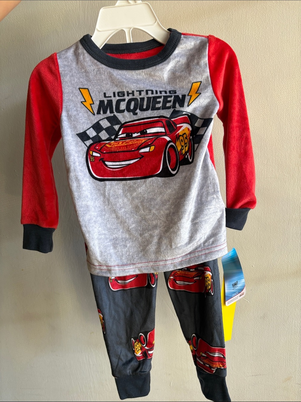Disney Lightning McQueen Pajama Set - Red, Gray & Black